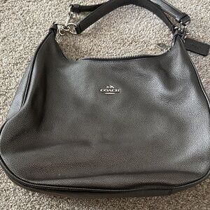 Coach Gray Metallic Leather Women's Bag